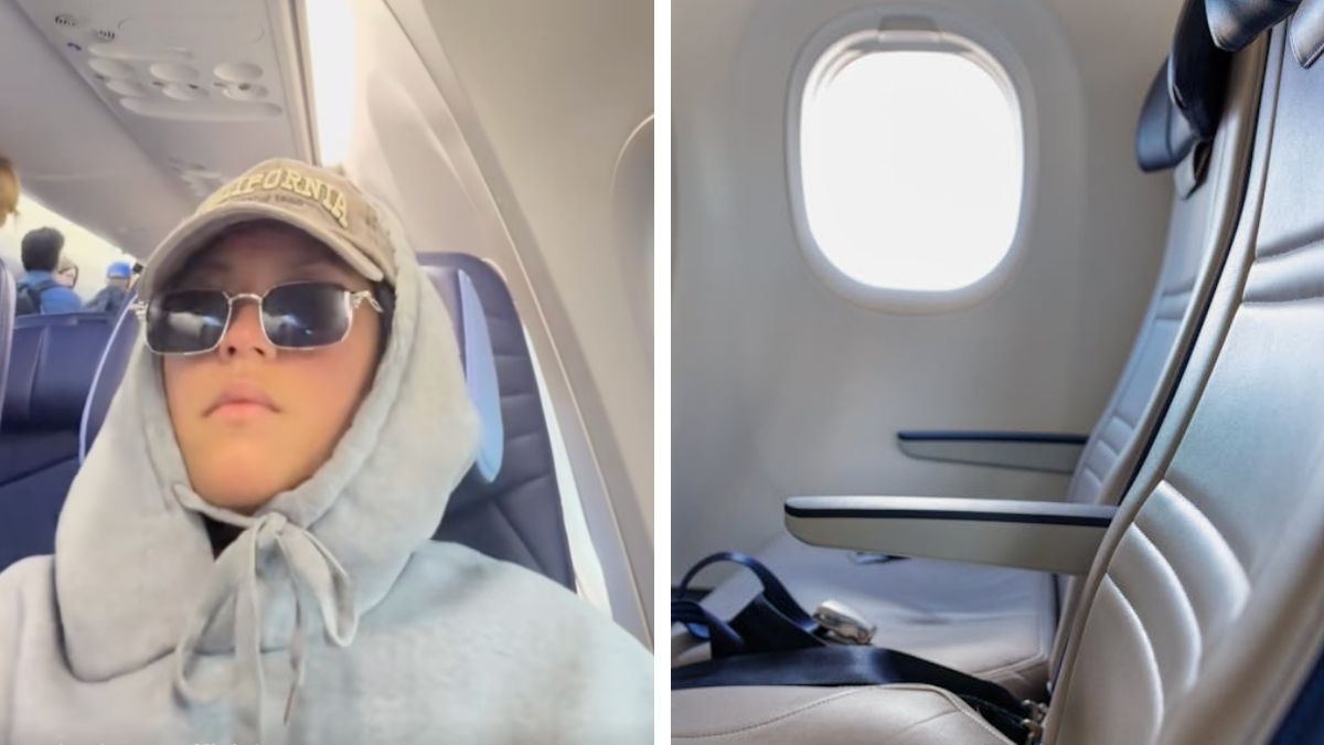 A Tampa passenger records a couple delaying the flight by an hour because they wanted to sit together.