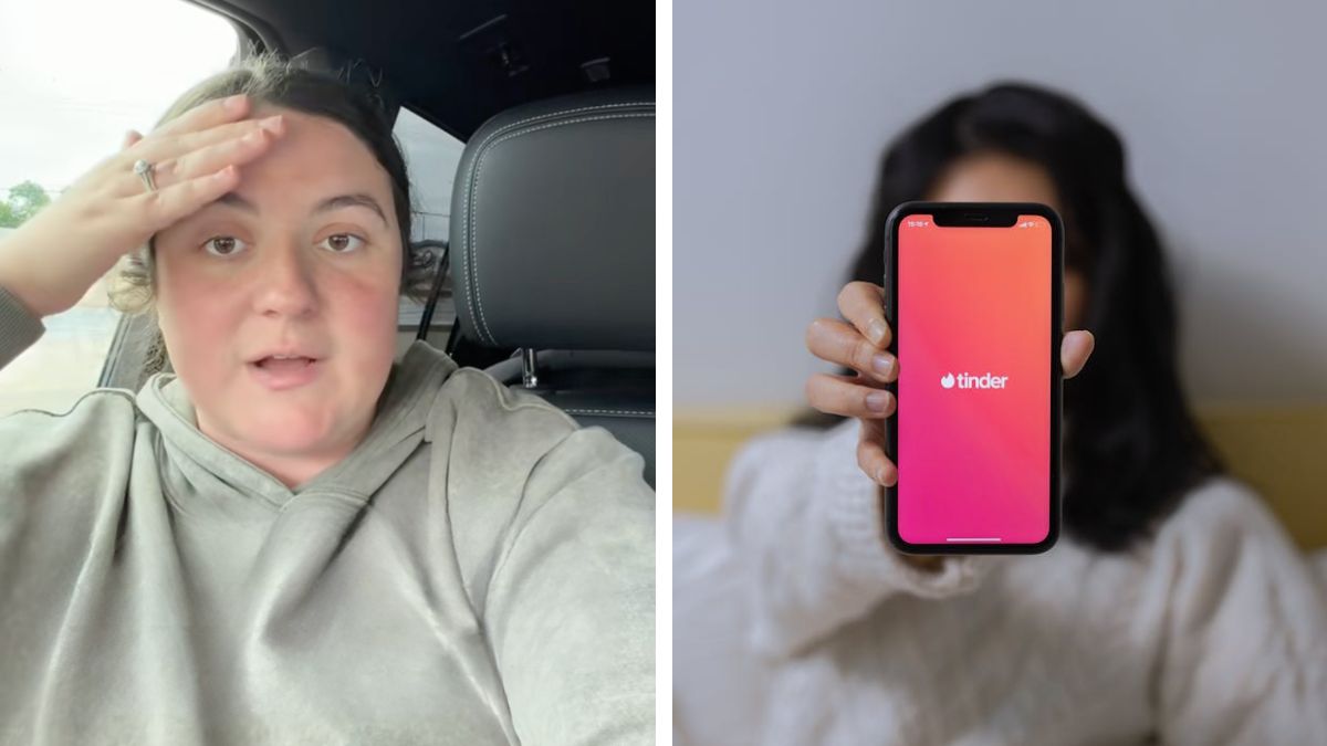 TikToker unveils husband's Tinder account after he called freaked out about $14K medical bill.