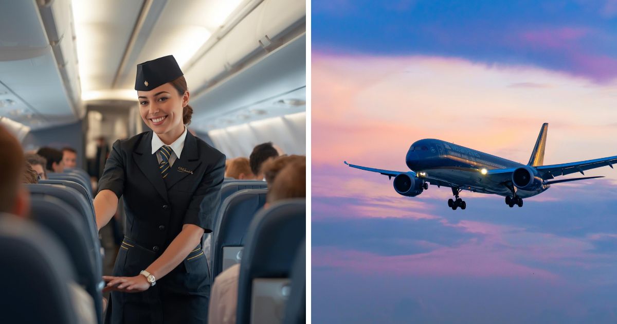 A flight attendant shares the secret behind their smiles