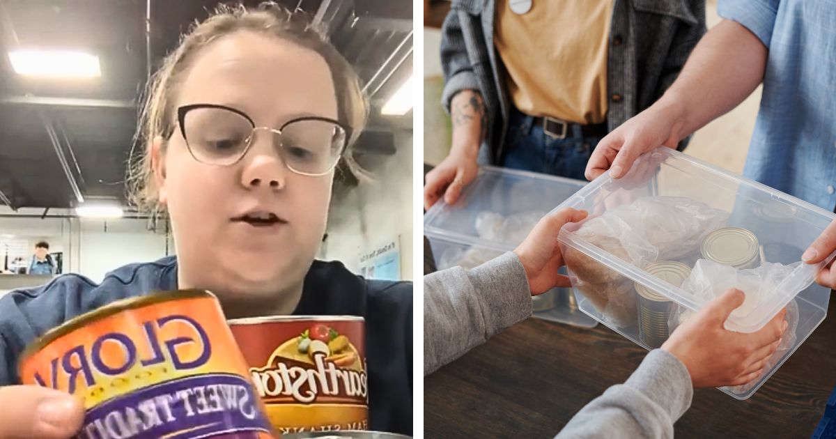 Internet Reacts After Ohio Woman Shows Shocking Food Bank Donations, Including Half-Eaten Peanut Butter and 4-Year-Expired Canned Food