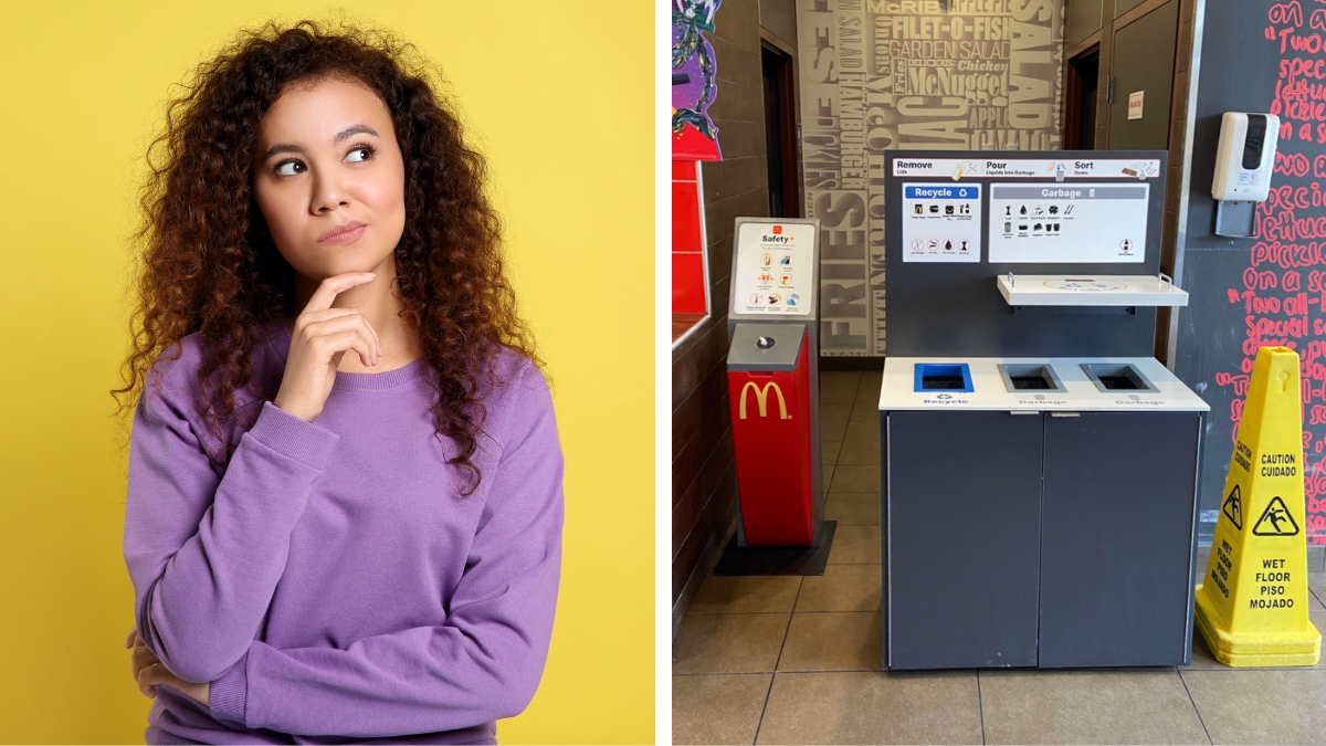 McDonald's from across a high schools keeps the restrooms shut during lunch hour.