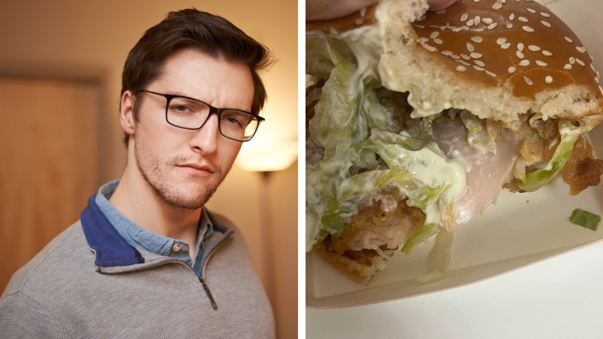 McDonald's served raw chicken as part of their premium limited edition McSpicy burger to a person and refused to admit it was uncooked.