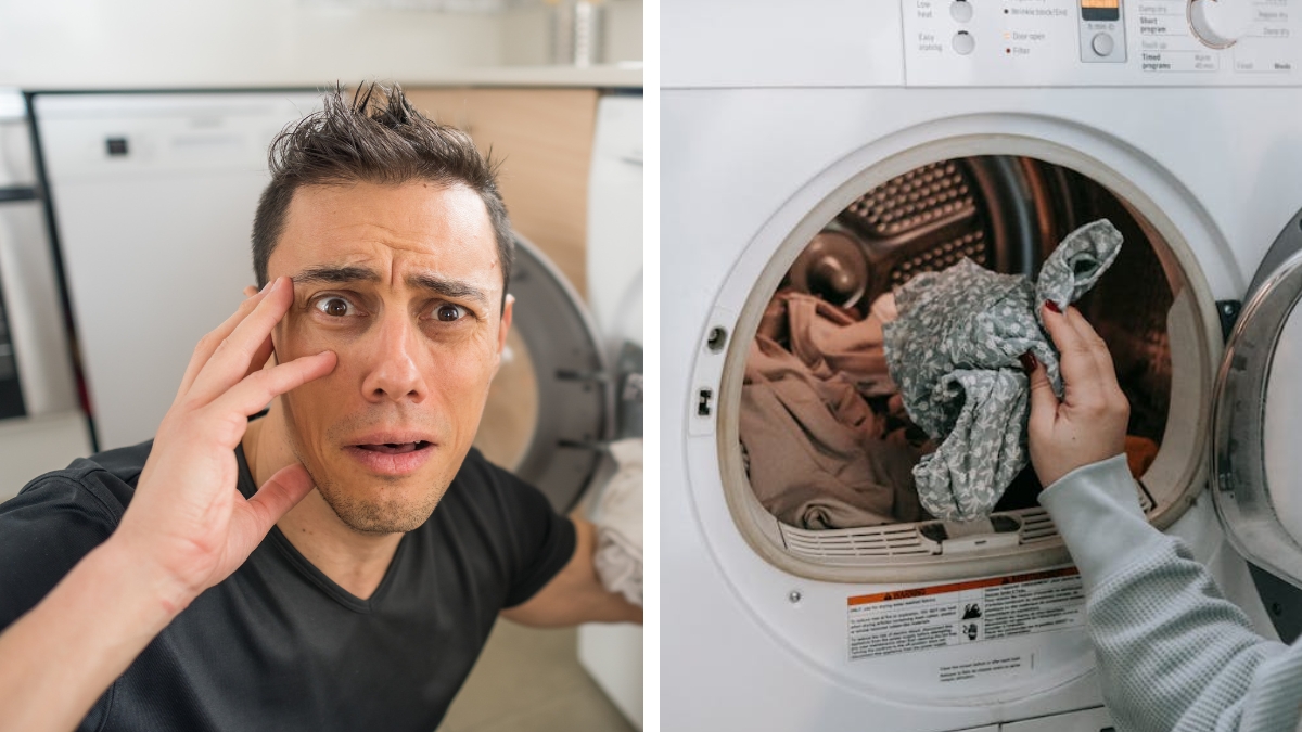 Spouse complained about husband who followed instruction to take out work uniform but left the laundry overnight.