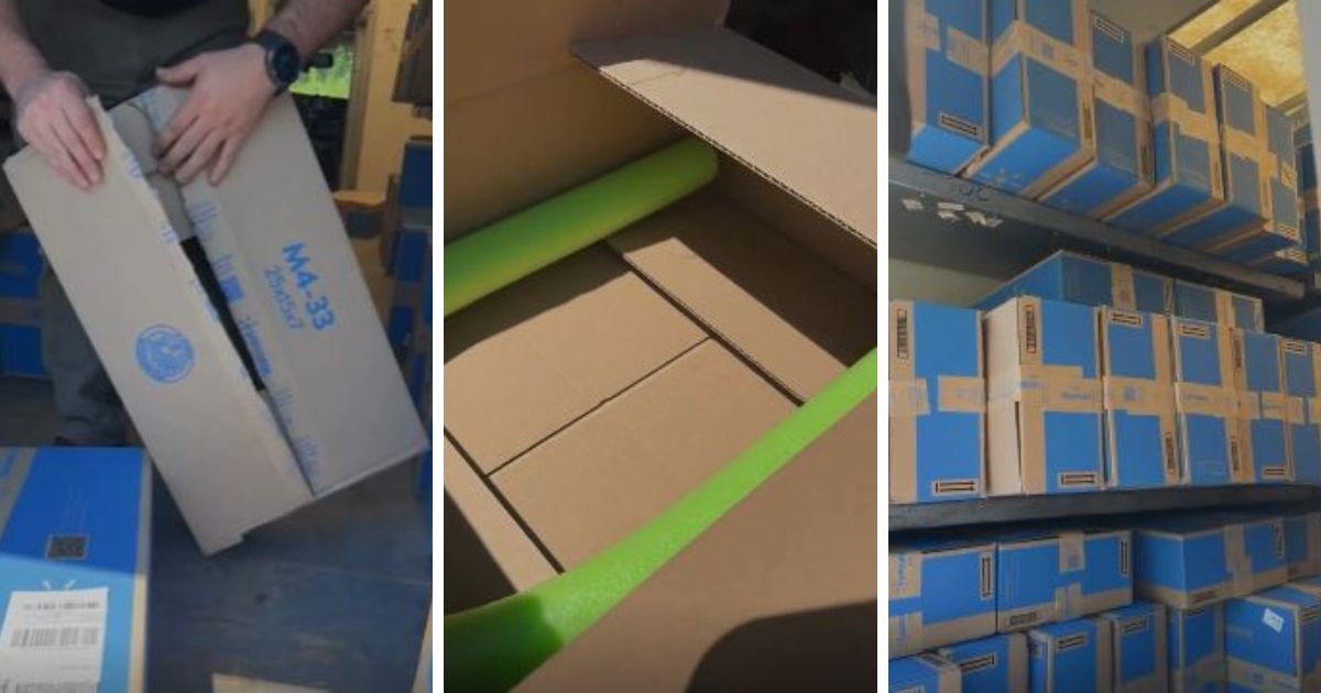 Walmart being “environment-friendly” with 165 Pool Noodle boxes