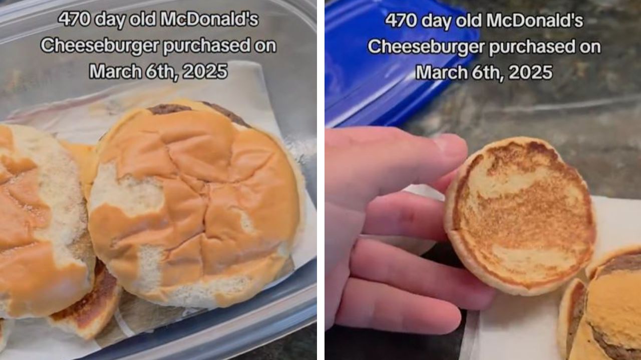 A 470-day-old McDonald's cheeseburger with no mold
