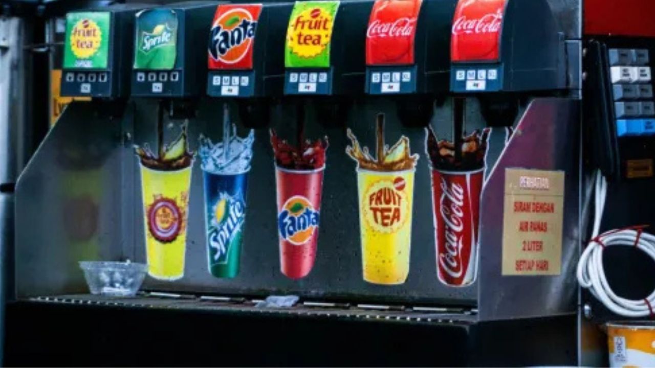 A fountain drink machine.
