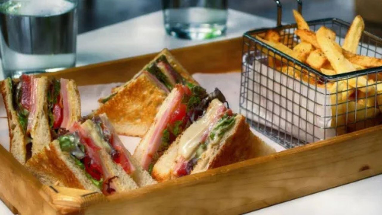 A fresh sandwich and fries.