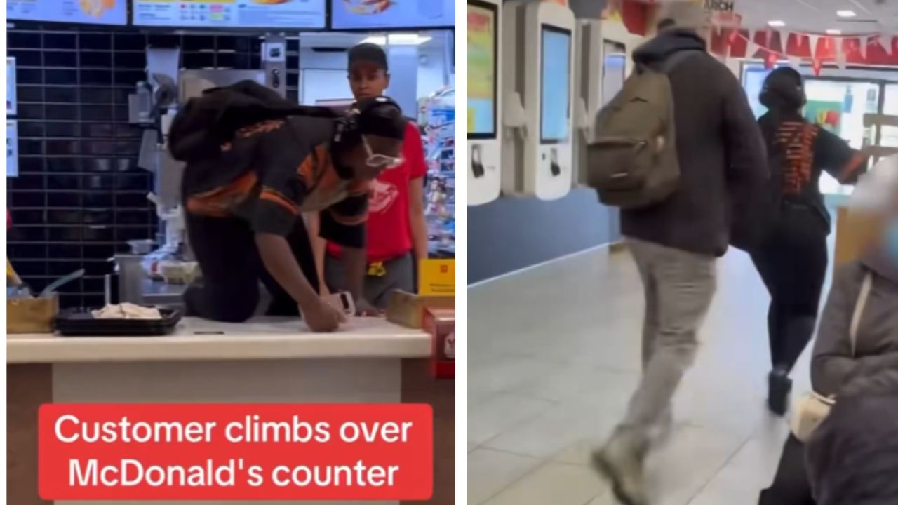 Customer Removes Alleged Food Thief From McDonald's