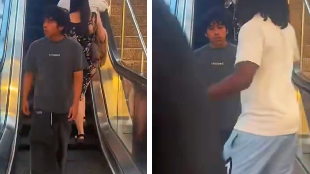 TikToker Gets Slapped After Blocking NYC Escalator While Filming Trend
