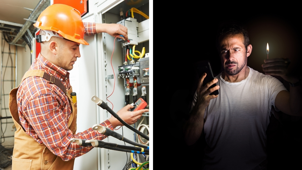 Electrician cut off power at a restaurant after a bystander called him a meth head.
