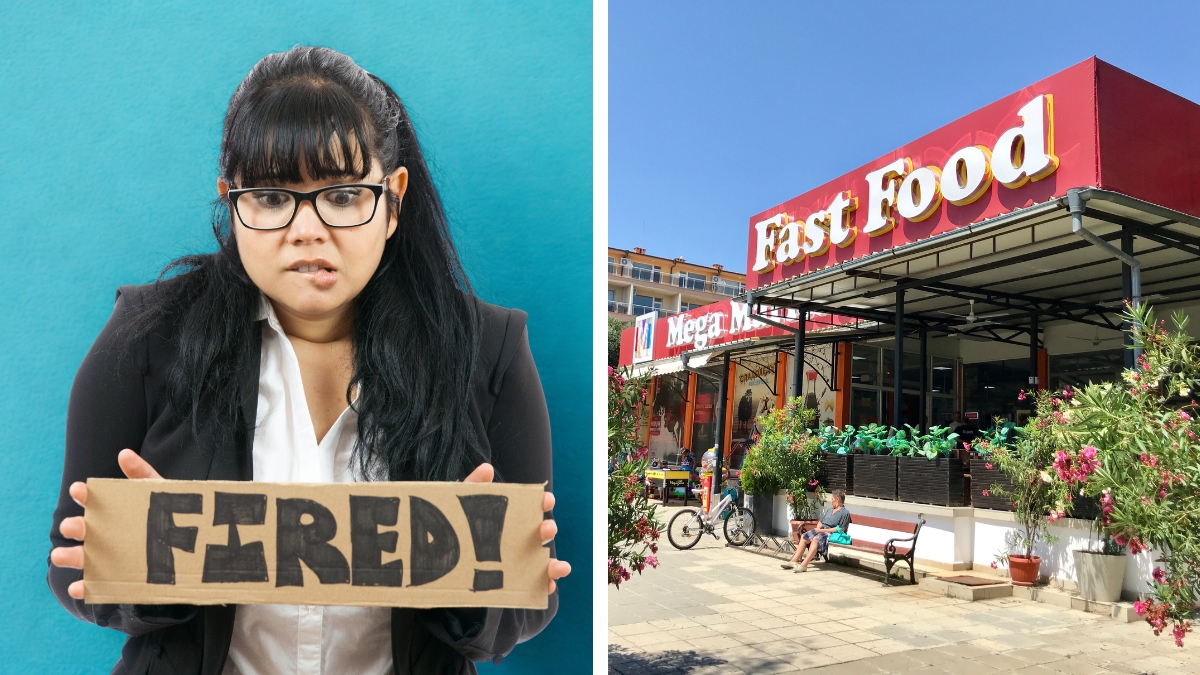 Employee fired within the first 3 hours of their first job ever at a fast food joint.