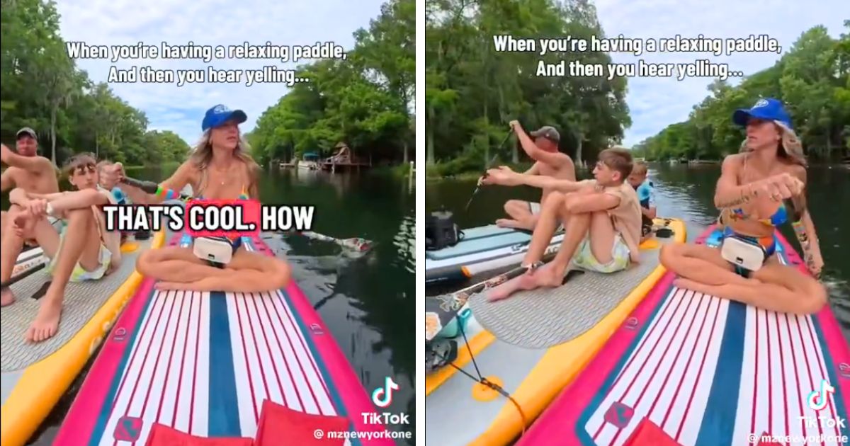 Family Out Paddleboarding Rescued a Boy His Friends Dared to Swim