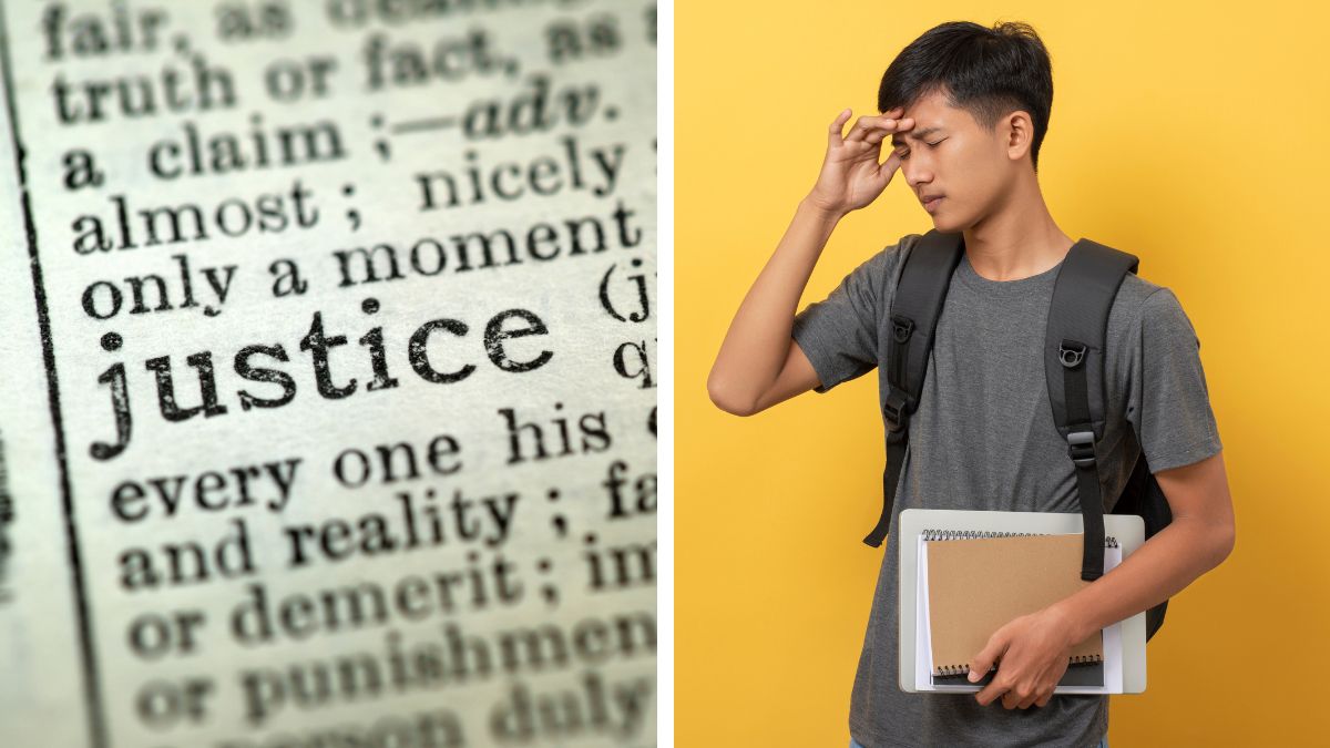Justice was served for a student who was pushed to the ground by a man whom they rejected.