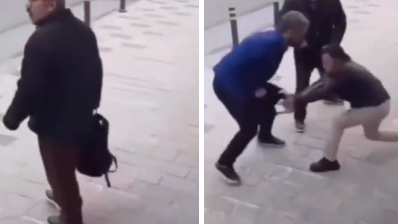 Man Appears to Stop Backpack Theft in Viral Video