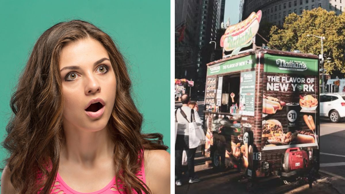 Nathan's hot dog stand in New York City goes viral for its allegedly outrageous prices.