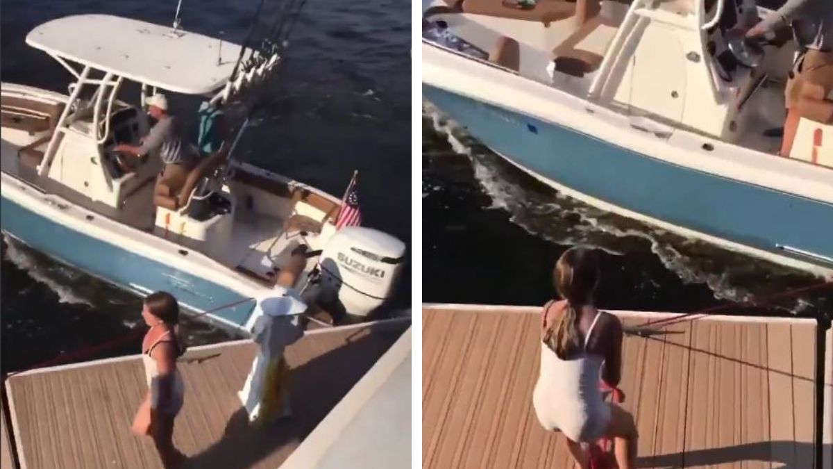 Daughter saves new boat while family argues