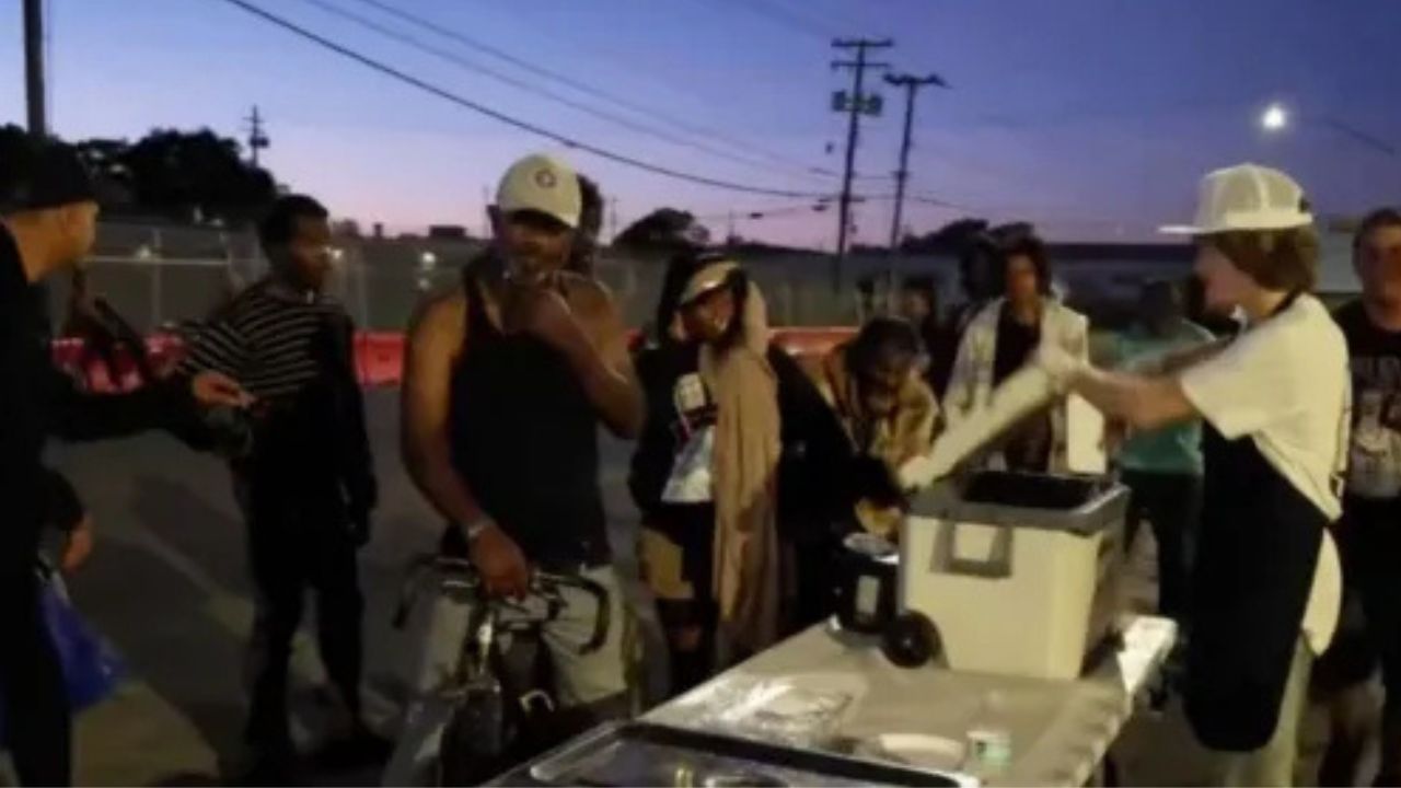 Video Shows Kr3w Kali Shoved While Feeding Homeless People