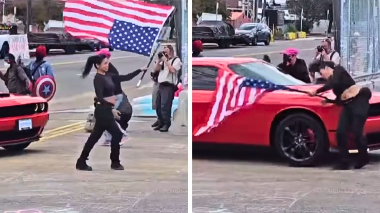Video from Delaney Hall protest sparks outrage after woman is struck by moving vehicle