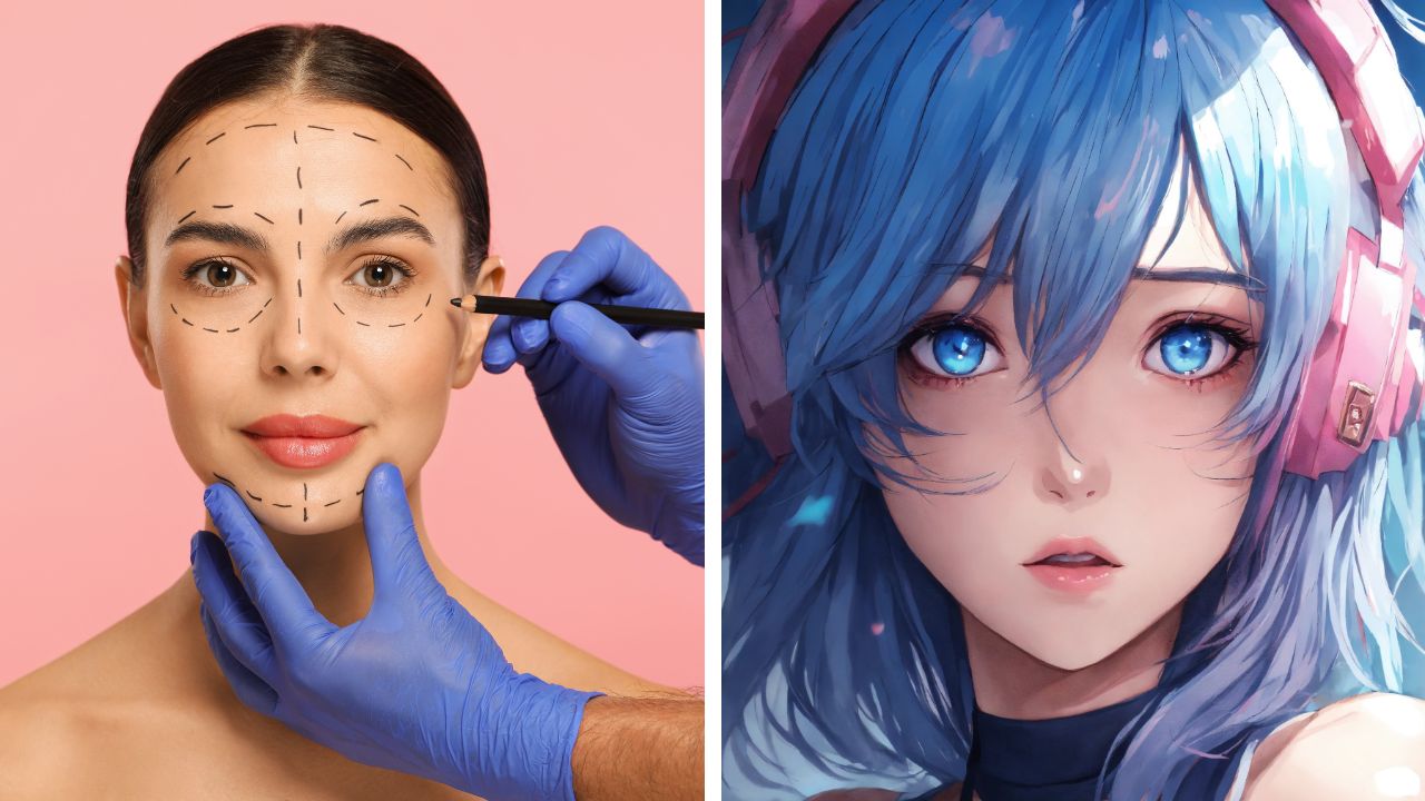 Viral anime eye trend plastic surgery sparked debate over unrealistic body standards.