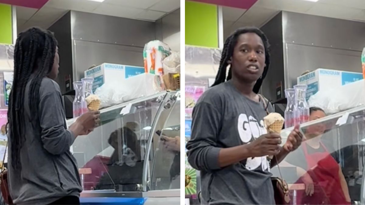 Woman's entitled reaction after being refused $50 worth of ice cream for free sparks outrage online