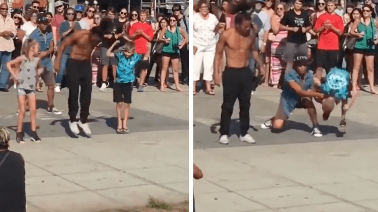 Kids Stuns Crowd With Epic Backflip