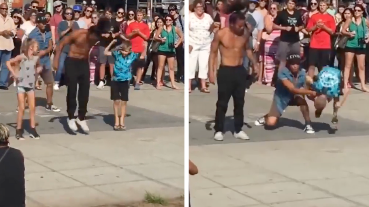 Kids Stuns Crowd With Epic Backflip