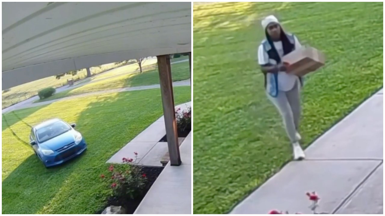 Delivery Driver Goes Viral After Driving Across Grass During Delivery
