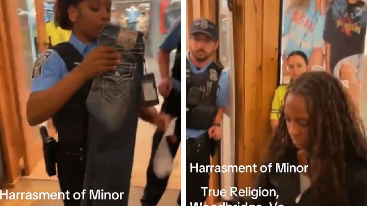 Manager accuses father and daughter of stealing jeans