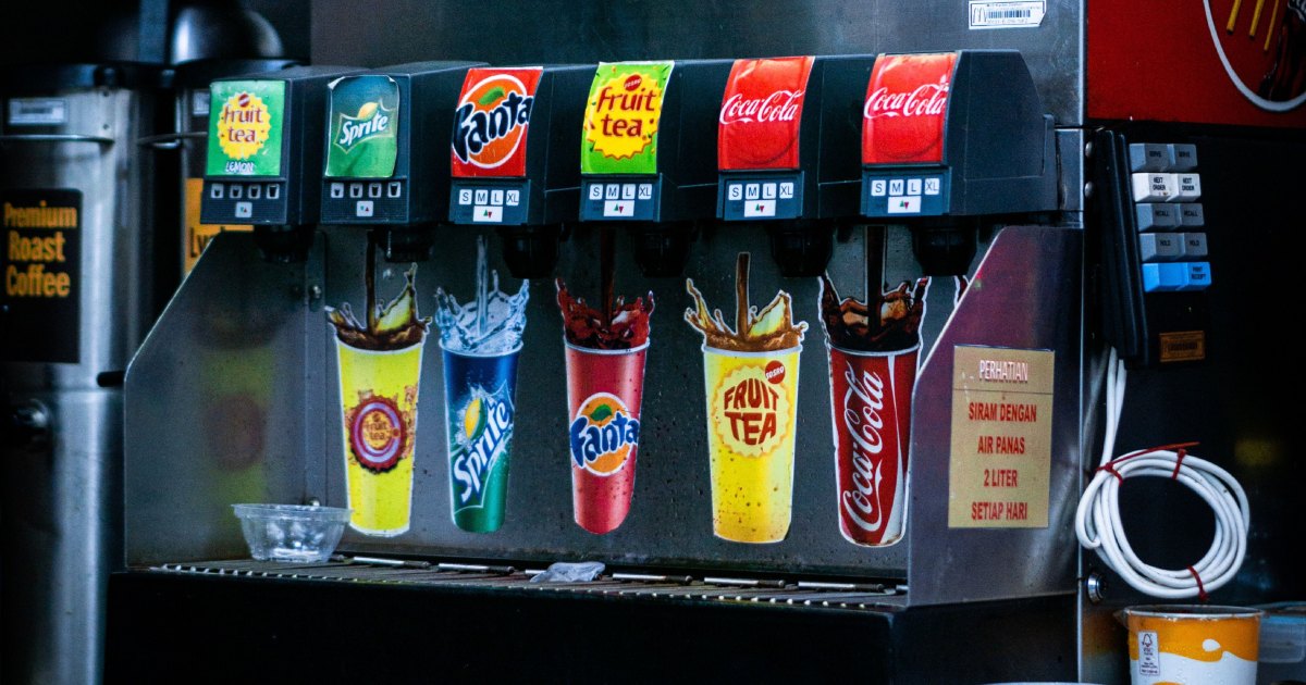 A fountain drink machine.