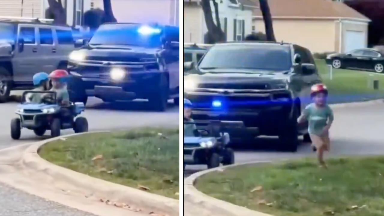 "Suspect Seen Fleeing on Foot": Little Kids Caught Fleeing on Feet From the Police in Adorable Video