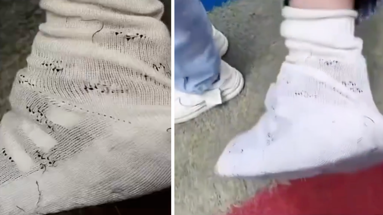 Kid Finds Hilarious Solution to White Shoe Day at School