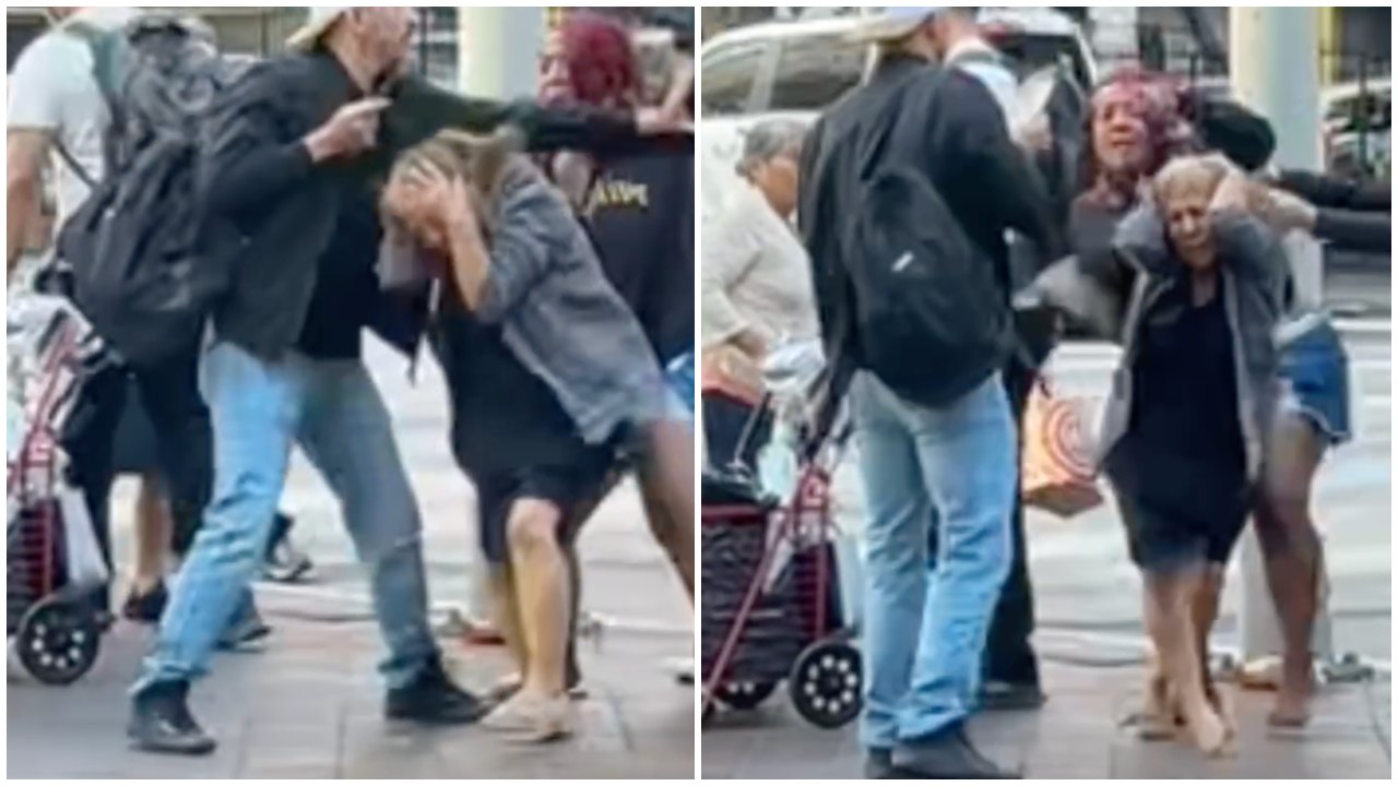 Viral Video Shows Elderly LA Street Vendor Attacked at Food Stand