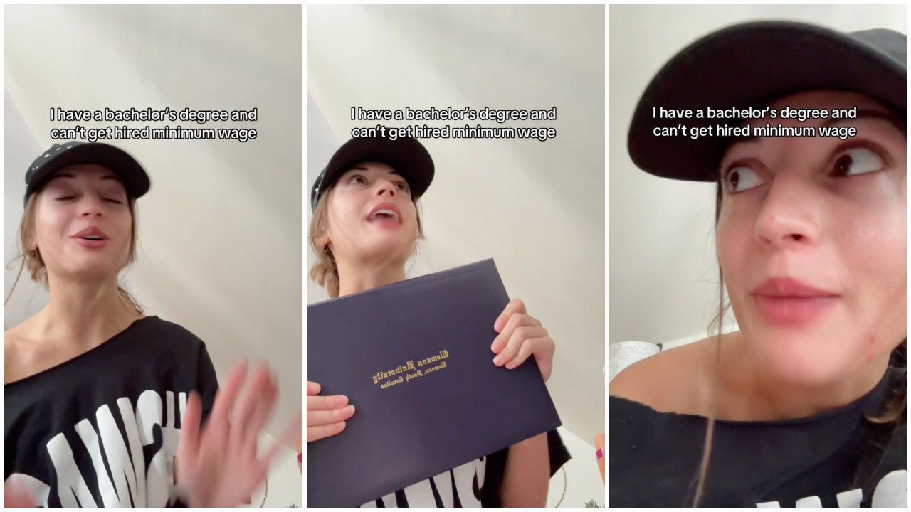Woman Says She Can't Even Get a Serving Job Despite Having a Bachelor's Degree