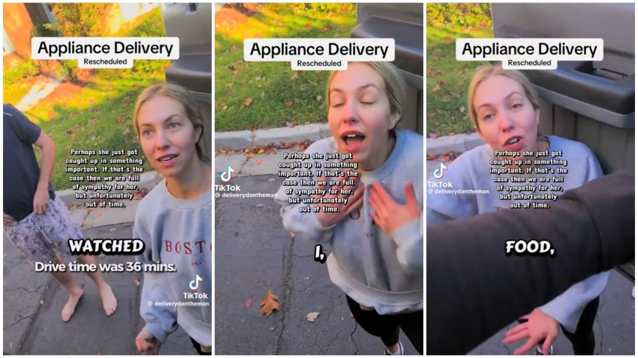 Woman Gets New Fridge, Upset Driver Won't Wait For Old One