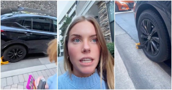 “I’m Fully Crashing Out”: Woman’s Car Double-Booted at Her Own Apartment Complex