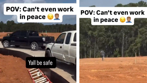 Video Allegedly Shows Construction Worker Speeding Away During Suspected ICE Raid at Houston Job Site