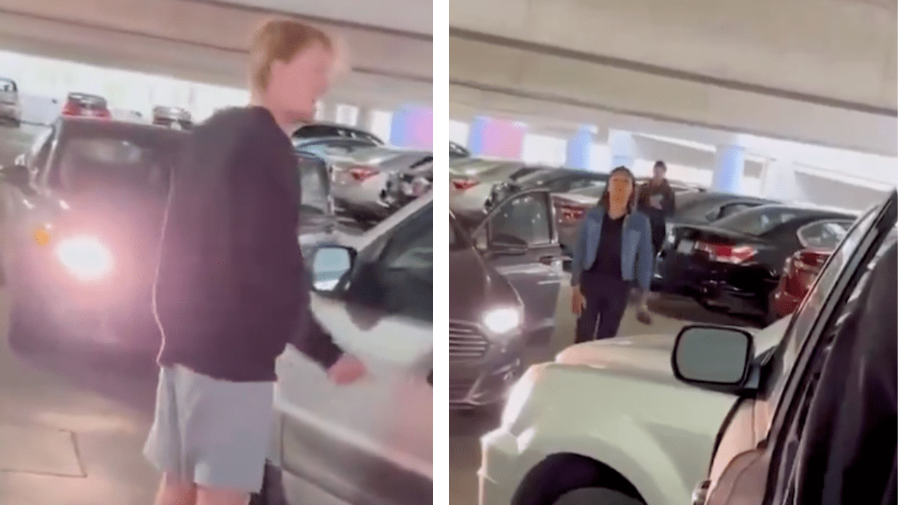 Parking Garage Argument Goes Viral Over Right of Way