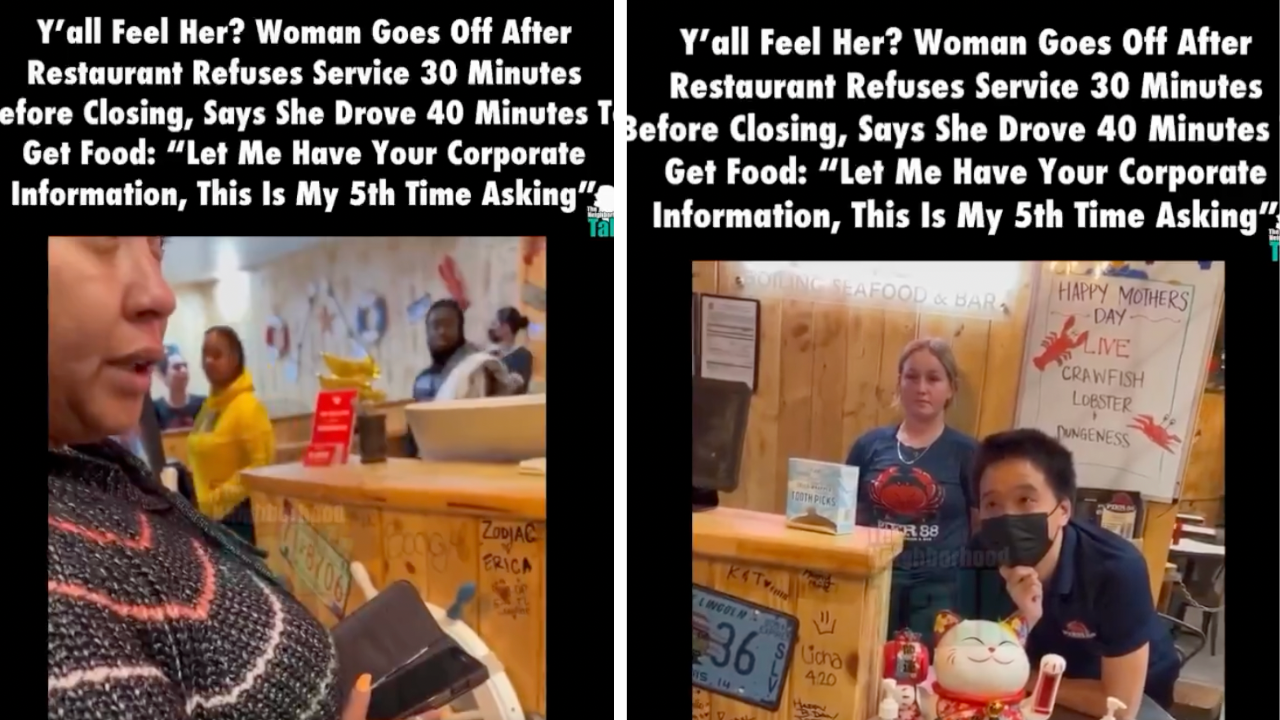Restaurant Refuses Service Before Closing, Woman Responds