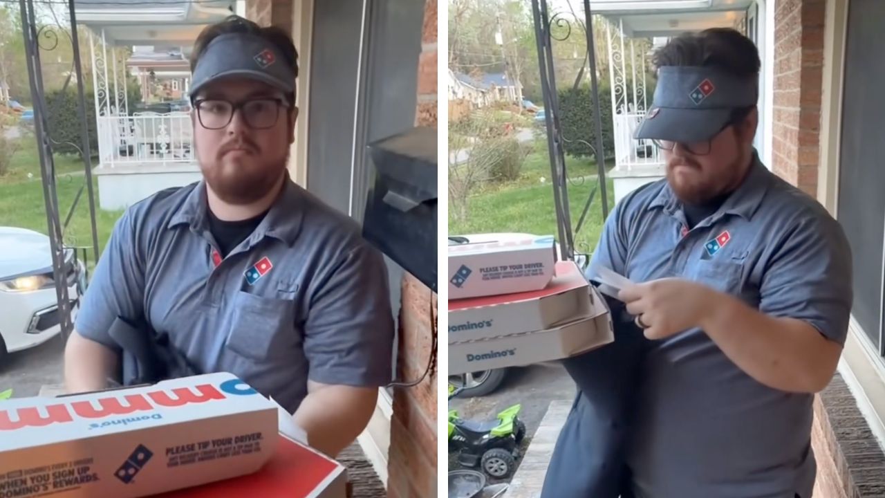 Domino's delivery guy pranked by a customer, sparked outrage on the internet.