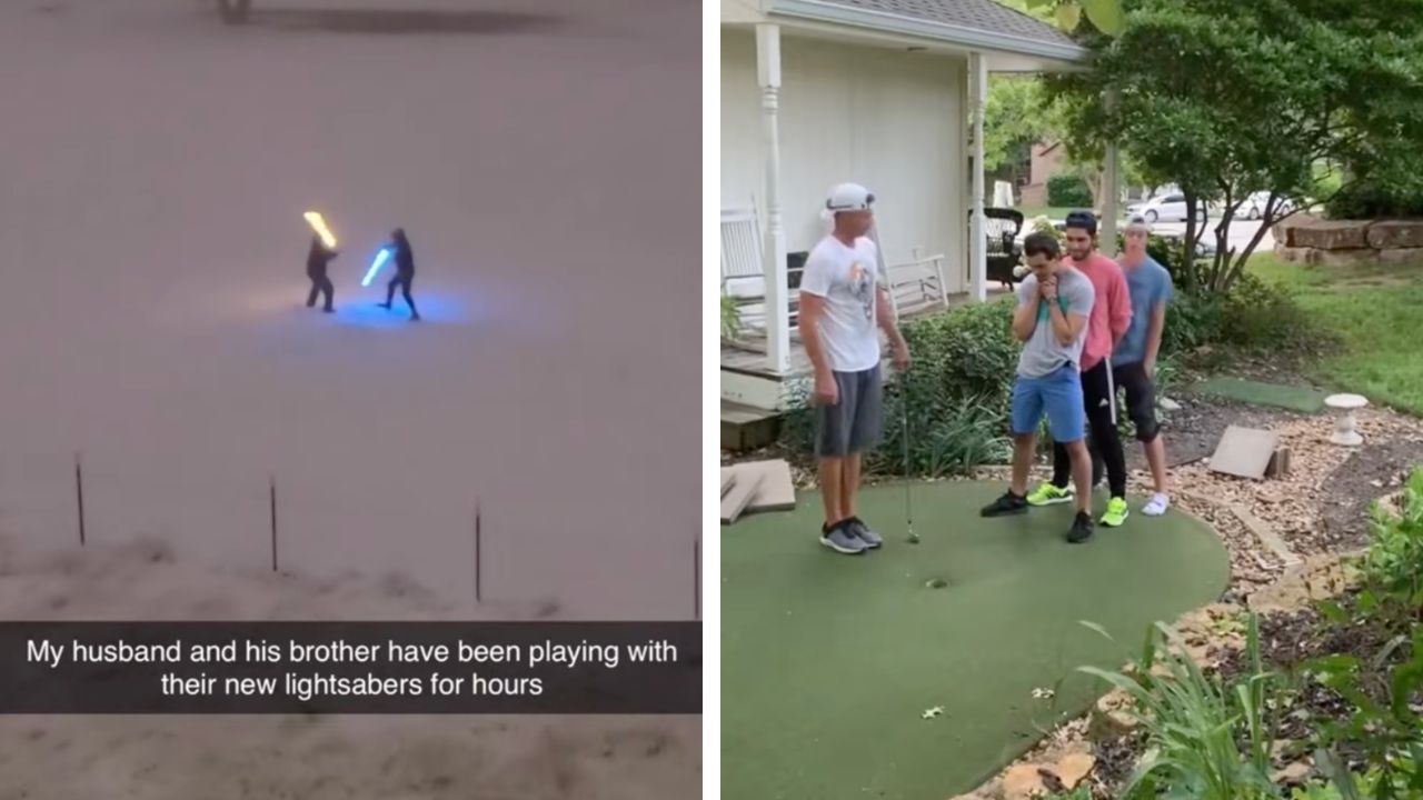 Men are simple creatures and the internet had video proof of it.