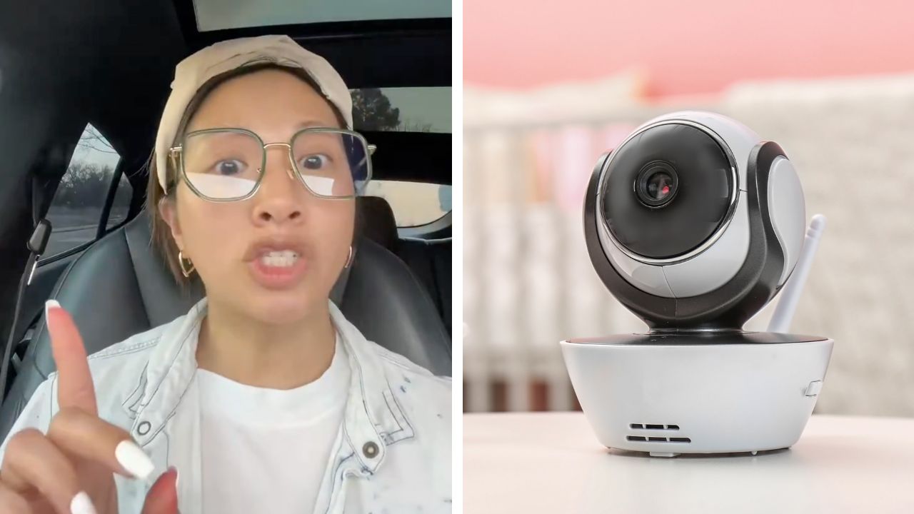 Niece's midnight call to aunt amid a sleepover after finding a hidden camera has resurfaced on the internet.