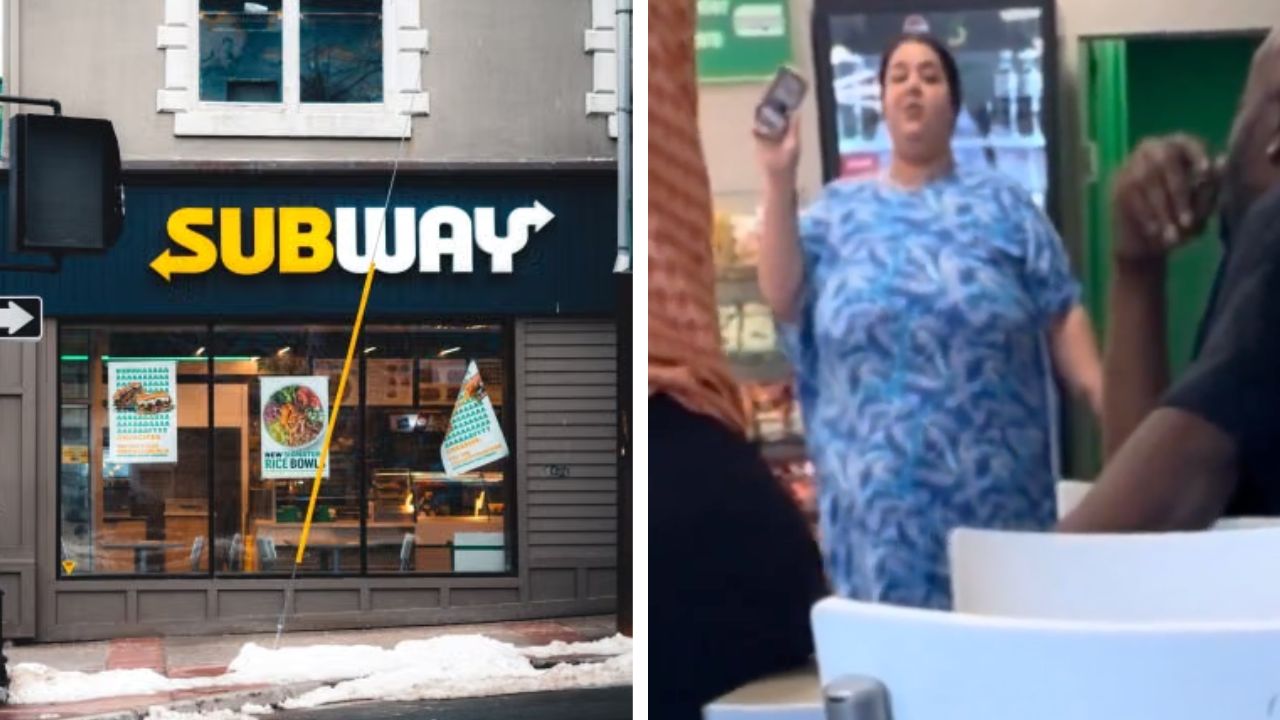 A Subway meltdown has gone viral after a woman threatened to throw hands at an employee.