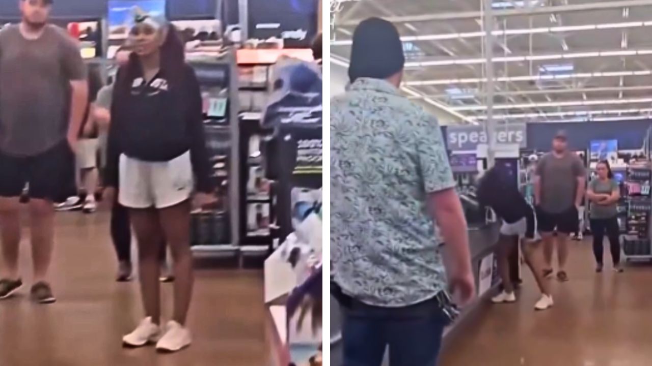 This Walmart customer damaged merchandise during a dispute over a return policy