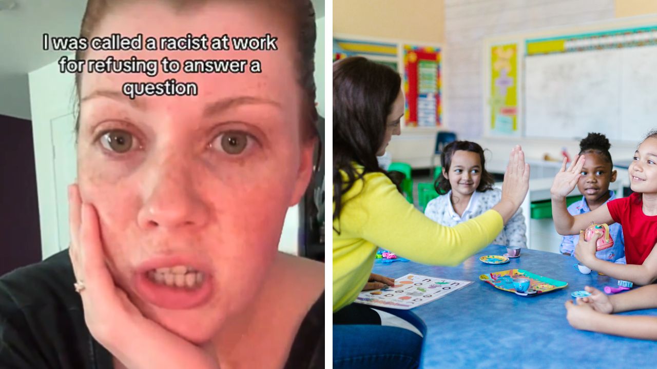 This former teacher was labeled "racist" after declining to answer a question about white privilege