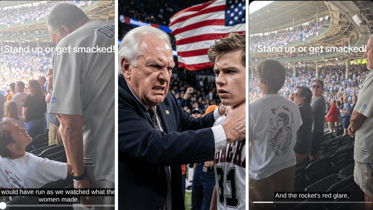 "Show Respect!": Video on X Goes Viral After an Older Man Smacks a Young Fan for Refusing to Stand During the National Anthem
