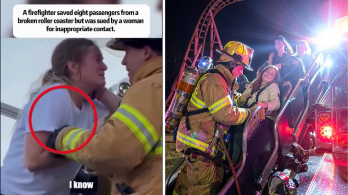 After Rescuing Eight Students from a Stranded Roller Coaster, One Woman Sued a Texas Firefighter for Inappropriate Touching