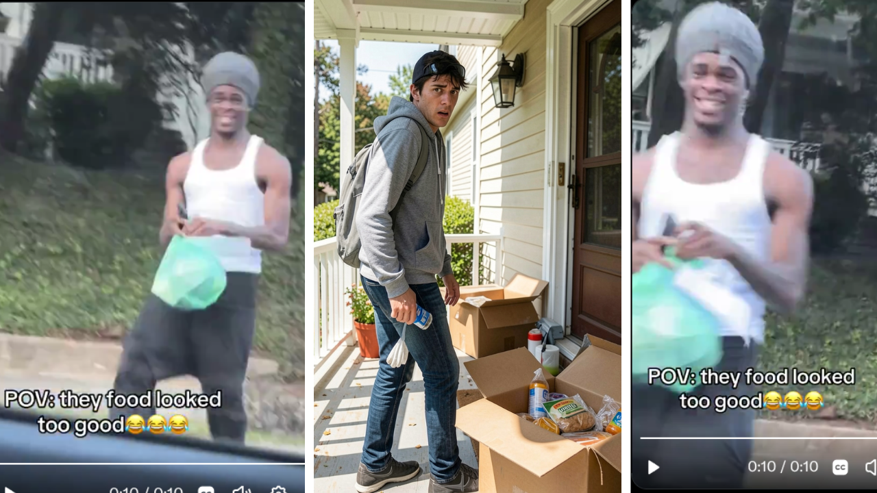 Bonnie and Clyde?: Video on X Goes Viral of A Woman Recording Her Boyfriend Stealing a Stranger's Food Delivery for Fun