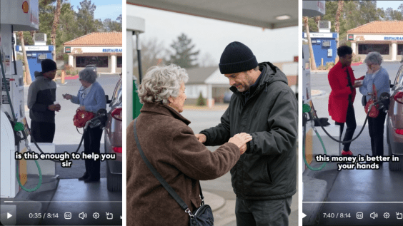‘You Look Like Someone Who Needed Help’: Elderly Woman Receives $10,000 After Helping Man in Viral Video