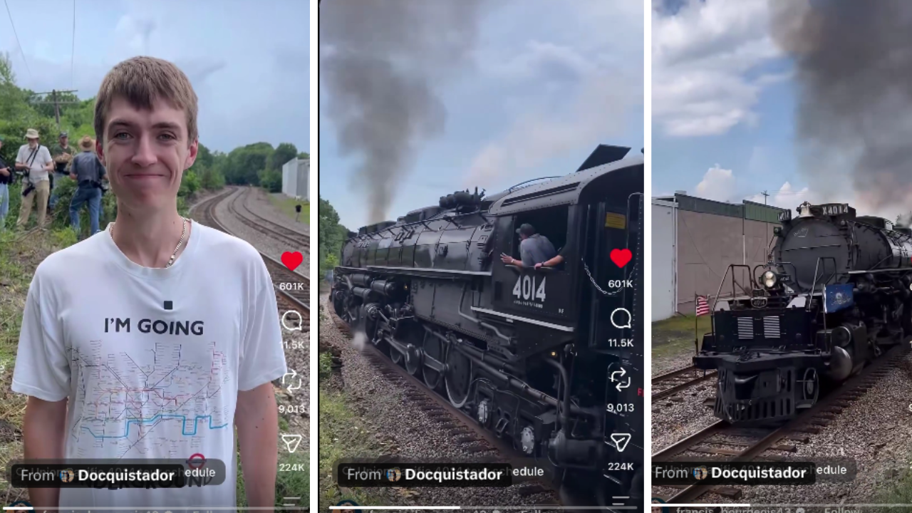 Train Enthusiast Visits the United States to See The Largest Steam Locomotive Train, Big Boy 4014
