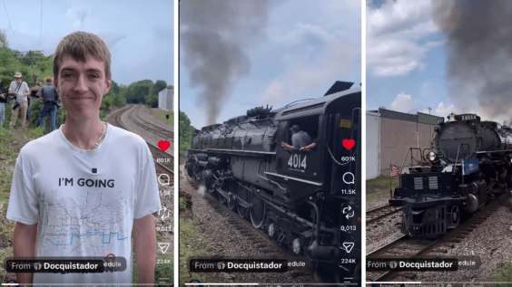 ‘I’ve Waited My Whole Life’: Train Enthusiast Travels Across the Atlantic to See Big Boy 4014